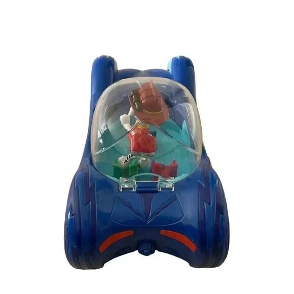 PJ Masks Toys Figure & Vehicle Set Lot Marshall Blue Glider Car Mobile - Picture 4 of 6